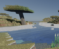a sunny day in a acacia biome