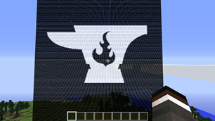 Curse logo as hologram