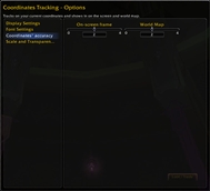 Coordinate accuracy