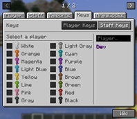 Player Access Keys