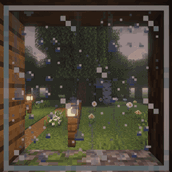 Rain at 32 pixels per block