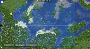 Following the route in flight