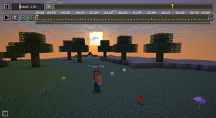 The same replay at sunset