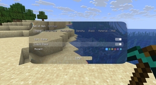 Liquid Glass settings screen