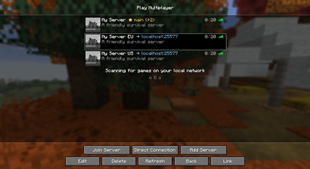 Link marker in the server list
