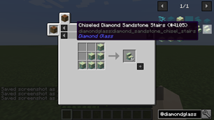 Chiseled Diamond Sandstone Stairs