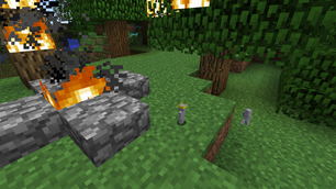 Clay Soldiers around a fire