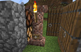 Vanilla buttons on pillar