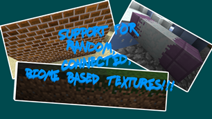 SUPPORT FOR RANDOM, CONNECTED, BIOME BASED TEXTURES