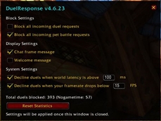 Options Menu