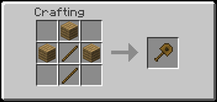 Crafting Recipe: Wooden Browncoal Shovel