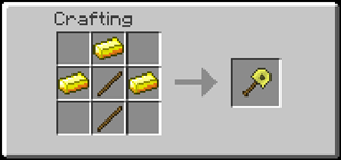 Crafting Recipe: Golden Browncoal Shovel