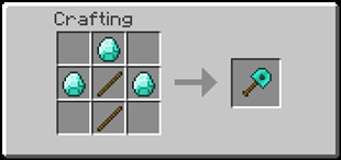 Crafting Recipe: Diamond Browncoal Shovel