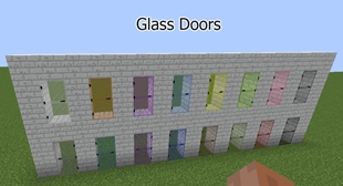 Stained glass doors