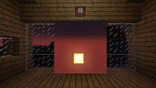 Sunset inside