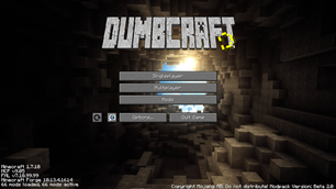 The Main Menu Screen Beta 2.0
