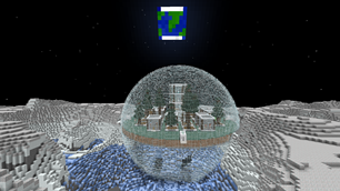 A moon base that generated in a "lunar ice" biome.