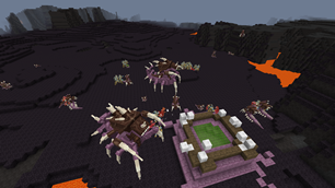Brutalisks protecting a Spawning Pool.