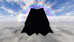 Elytra in Cape shape Minecraft Concrete Black