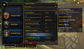 View Group Leader Scores in Dungeon Finder