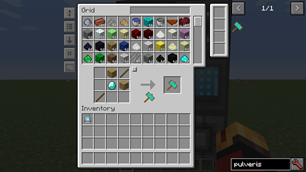 Pulveriser - crafting recipe