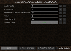 ingame configuration.