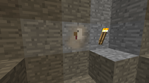 In-game ore spawned underground