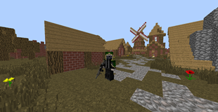 Windmill in the distance