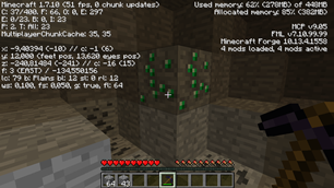 Emerald Ore in plains biome