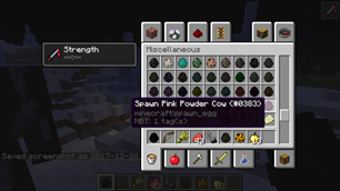 Coloured spawn eggs