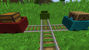 Dyeable Minecarts and Crossing Rail