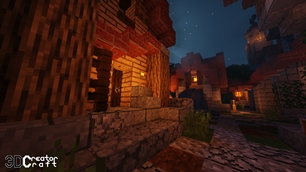 Entrance at night