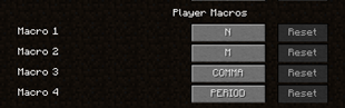 Key Bindings menu