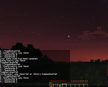 Chat of bind command