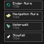 All four potion effects active