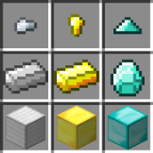 Iron, Gold, and Diamond progression.