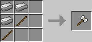Iron Battle Axe Crafting