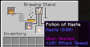 haste potion minecraft