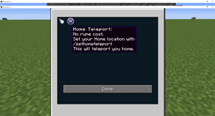 Home teleport