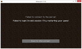 An Invalid-Session-Screen