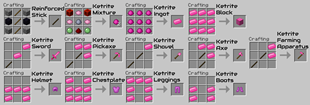 Ketrite Crafting Recipes