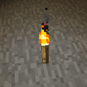 A torch placed with this mod