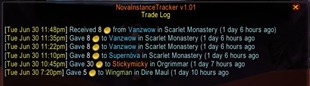 NovaInstanceTracker TradeLog