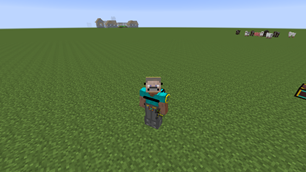 Player with tools and scuba gear