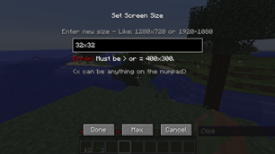 Size Error