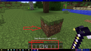 using tied blocks - putting 1