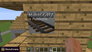 Railcraft Mod Sign with Text