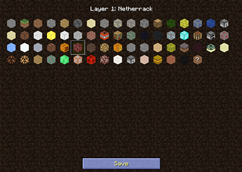 Layer Block Selection Menu