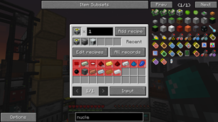 Nuclear reactor in infinity skyblock