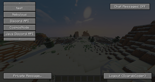 Discord main menu